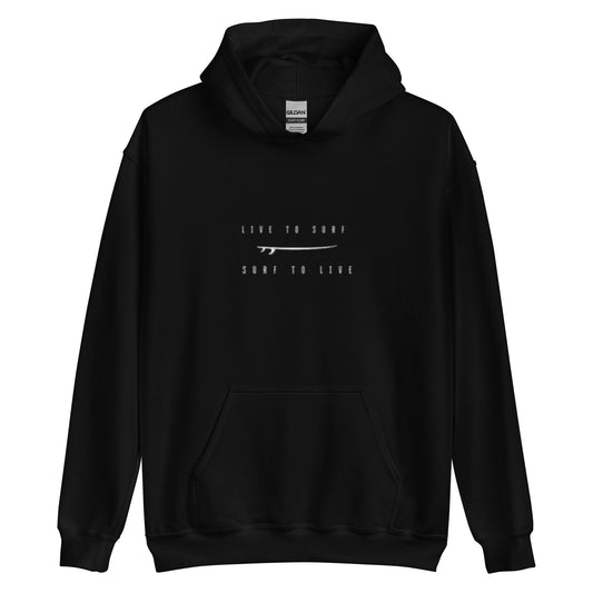 The New Smyrna Black | vintage Surf Hoodie | East Coast Surf Company