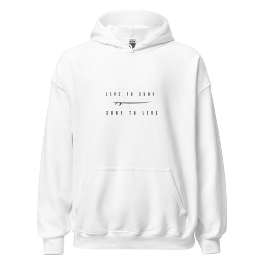 The New Smyrna White  | vintage Surf Hoodie | East Coast Surf Company