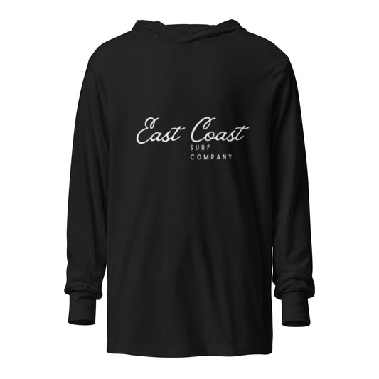 The Emerald Isle | Hooded long-sleeve Black vintage surf T Shirt | East Coast Surf Company