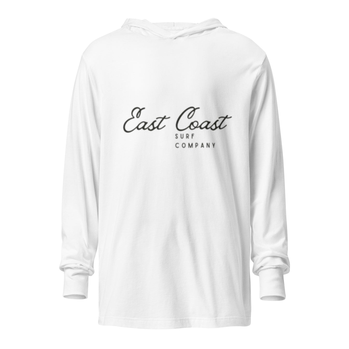 The Emerald Isle | Hooded long-sleeve White vintage surf T Shirt | East Coast Surf Company